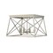 Z-Lite Trestle 4 Light Flush Mount, Antique Silver 447F18-AS - alternate 2